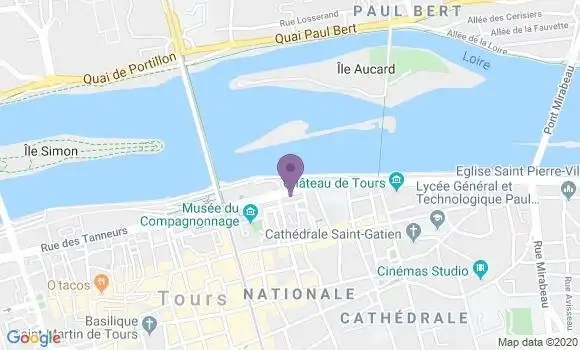 Localisation Crédit Agricole Agence de Saint Cyr sur Loire Malraux