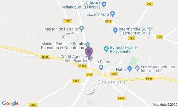 Localisation Crédit Agricole Agence d