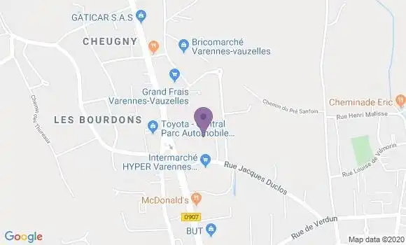 Localisation Crédit Agricole Agence de Varennes Vauzelles Banque Privée