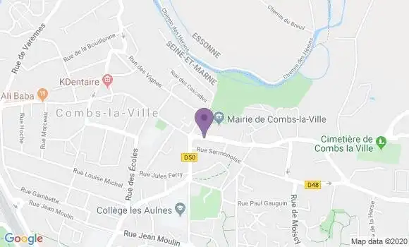 Localisation LCL Agence de Combs la Ville