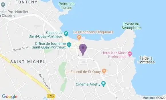 Localisation Crédit Agricole Agence de Saint Quay Portrieux