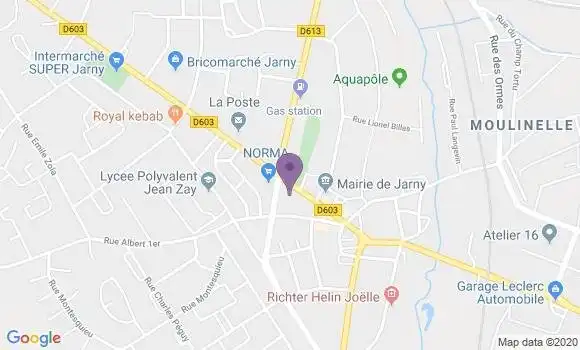 Localisation Crédit Agricole Agence de Jarny Gambetta