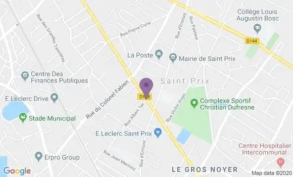 Localisation Crédit Agricole Agence de Sannois