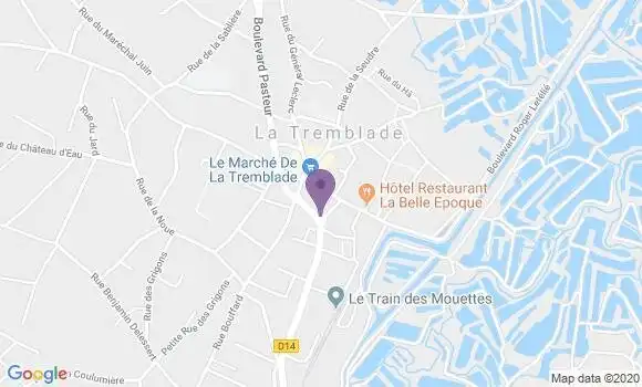 Localisation Crédit Agricole Agence de La Tremblade