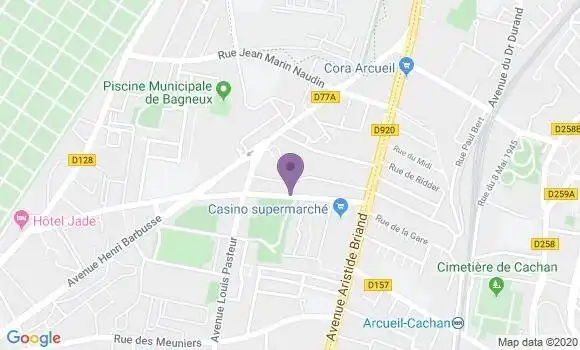 Localisation LCL Agence de Bagneux Pasteur