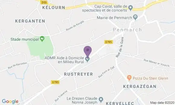 Localisation Crédit Agricole Agence de Le Guilvinec
