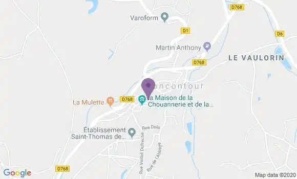 Localisation Crédit Agricole Agence de Moncontour