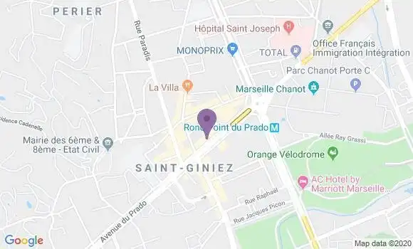 Localisation LCL Agence de Marseille Grand Pavois