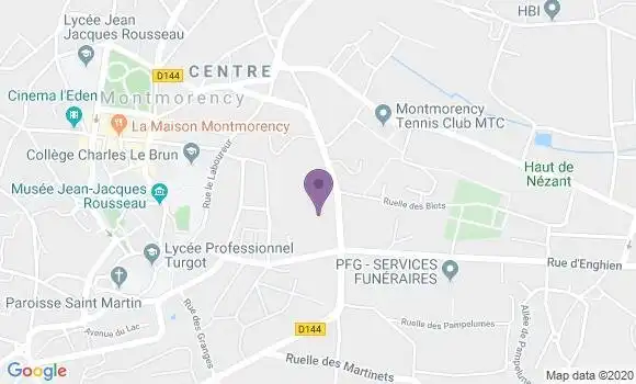 Localisation Crédit Agricole Agence de Deuil la Barre