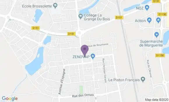 Localisation Crédit Agricole Agence de Savigny le Temple Mediathèque