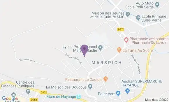 Localisation Crédit Agricole Agence de Fameck