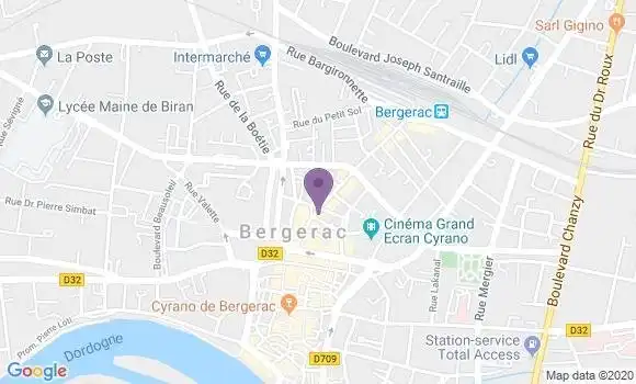 Localisation Crédit Agricole Agence de Bergerac Sainte Catherine