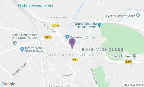 Localisation LCL Agence de Gretz Armainvilliers