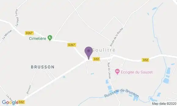 Localisation Crédit Agricole Agence de Montfort le Gesnois