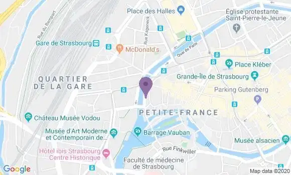 Localisation Crédit Agricole Agence de Strasbourg Entreprises