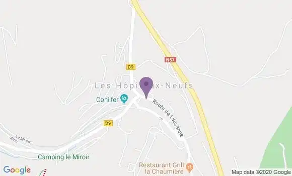 Localisation Crédit Agricole Agence de Les Hopitaux Neufs