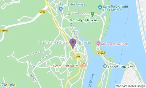 Localisation Crédit Agricole Agence de Saint Pierre de Boeuf