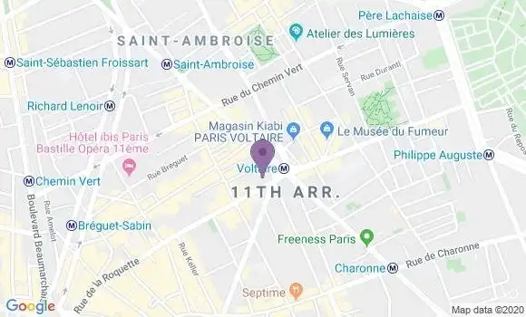 Localisation Crédit Agricole Agence de Paris Leon Blum