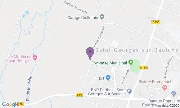 Localisation Crédit Agricole Agence de Saint Georges sur Baulche
