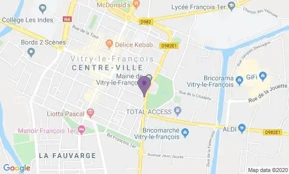 Localisation Crédit Agricole Agence de Montbron