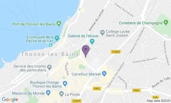 Localisation Crédit Agricole Agence de Thonon les Bains Rénovation