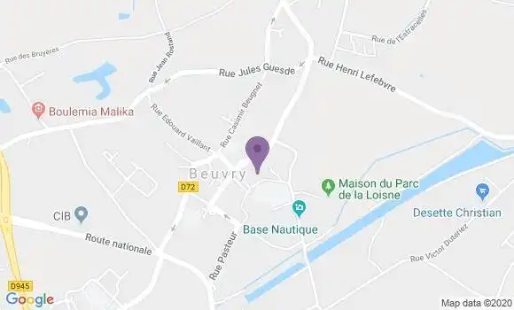 Localisation Crédit Agricole Agence de Beuvry