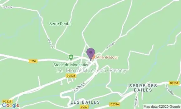 Localisation Crédit Agricole Agence de Clelles