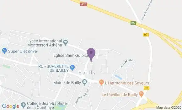 Localisation LCL Agence de Bailly Centre Commercial Harmoni