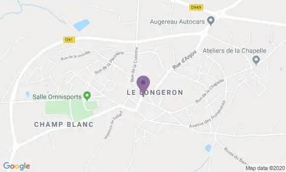 Localisation Crédit Agricole Agence de Le Longeron