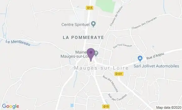 Localisation Crédit Agricole Agence de La Pommeraye
