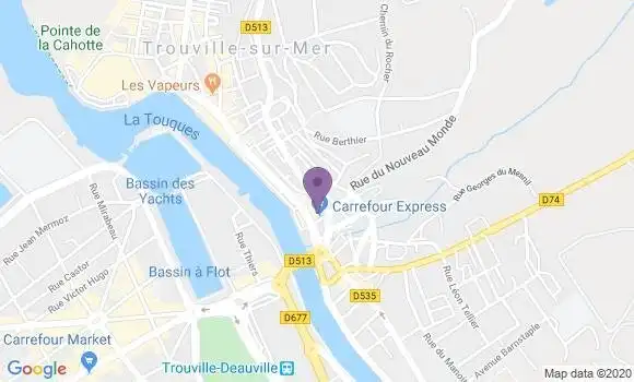 Localisation Crédit Agricole Agence de Trouville sur Mer