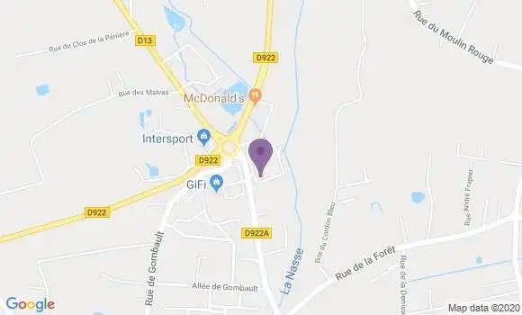 Localisation Crédit Agricole Agence de Romorantin Lanthenay Sologne