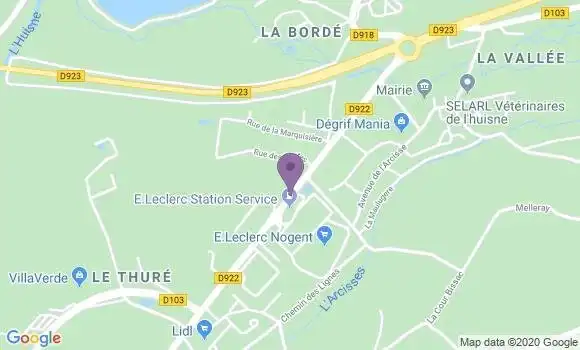 Localisation Crédit Agricole Agence de Margon