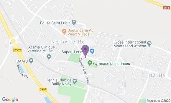 Localisation Crédit Agricole Agence de Noisy le Roi