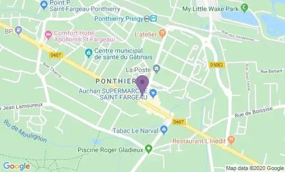 Localisation Crédit Agricole Agence de Ponthierry