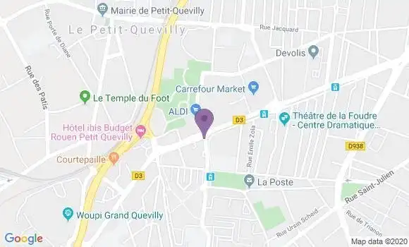 Localisation LCL Agence de Le Petit Quevilly