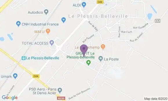 Localisation Crédit Agricole Agence de Le Plessis Belleville