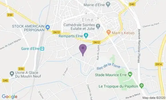 Localisation Crédit Agricole Agence de Saint Cyprien Plage