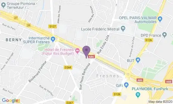 Localisation Crédit Agricole Agence de Massy