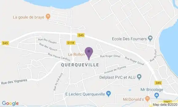 Localisation Crédit Agricole Agence de Querqueville