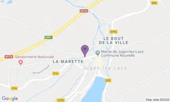 Localisation Crédit Agricole Agence de Jugon les Lacs