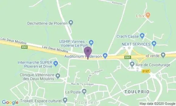 Localisation Crédit Agricole Agence de Ploeren