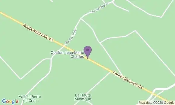 Localisation Crédit Agricole Agence de Moulle