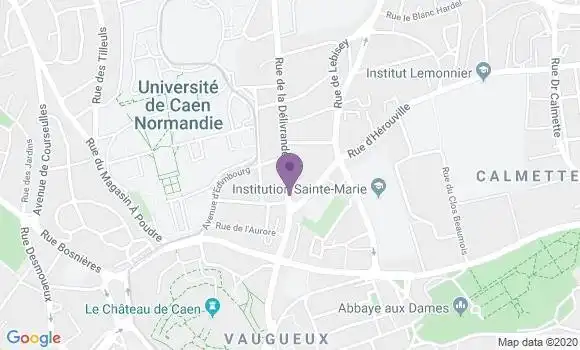 Localisation Société Générale Agence de Caen Université