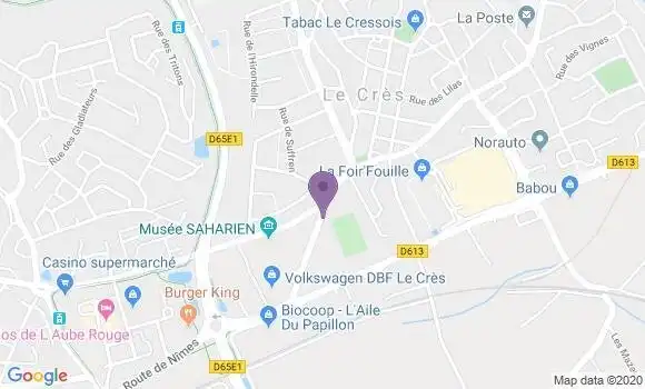 Localisation LCL Agence de Le Crés