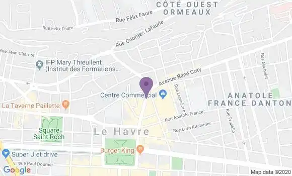 Localisation Crédit Agricole Agence de Le Havre Coty