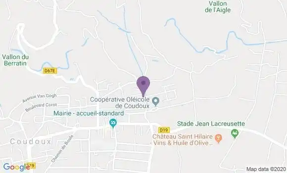 Localisation Crédit Agricole Agence de Coudoux
