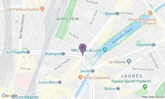 Localisation LCL Agence de Paris Stalingrad