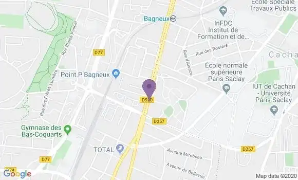Localisation LCL Agence de Bagneux Pont Royal