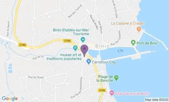 Localisation Crédit Agricole Agence de Pordic